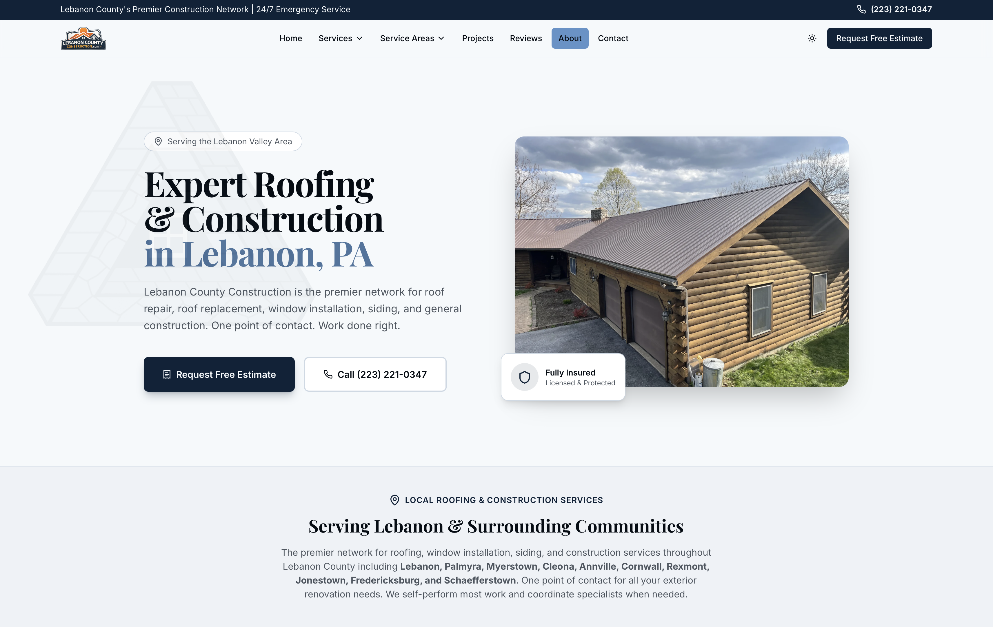Lebanon County Construction Website